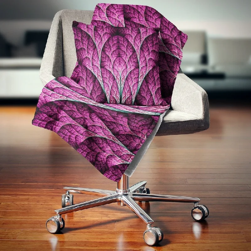 Rayon from bamboo blankets for a silky and breathable feelRayon from bamboo blankets for a silky and breathable feelDesignart 'Exotic Pink Biological Organism' Abstract Throw Blanket Rayon from bamboo blankets for a silky and breathable feelRayon from bamboo blankets for a silky and breathable feelDesignart 'Exotic Pink Biological Organism' Abstract Throw Blanket