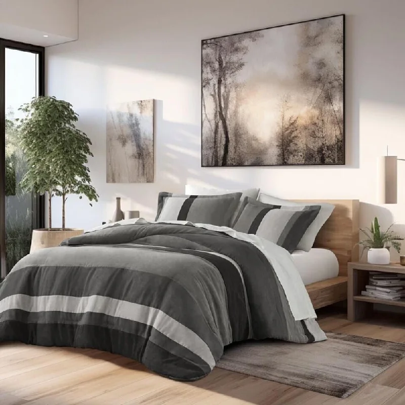 King - size blankets to cover large beds comfortablyKing - size blankets to cover large beds comfortably3pc Full/Queen Stripe Faux Suede Fluffy Comforter Set Black King - size blankets to cover large beds comfortablyKing - size blankets to cover large beds comfortably3pc Full/Queen Stripe Faux Suede Fluffy Comforter Set Black