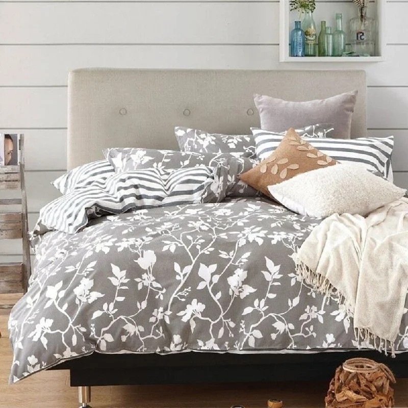 King - size blankets to cover large beds comfortablyKing - size blankets to cover large beds comfortablyKing Leafy Vines Bedding Set Sheet Set Grey King - size blankets to cover large beds comfortablyKing - size blankets to cover large beds comfortablyKing Leafy Vines Bedding Set Sheet Set Grey