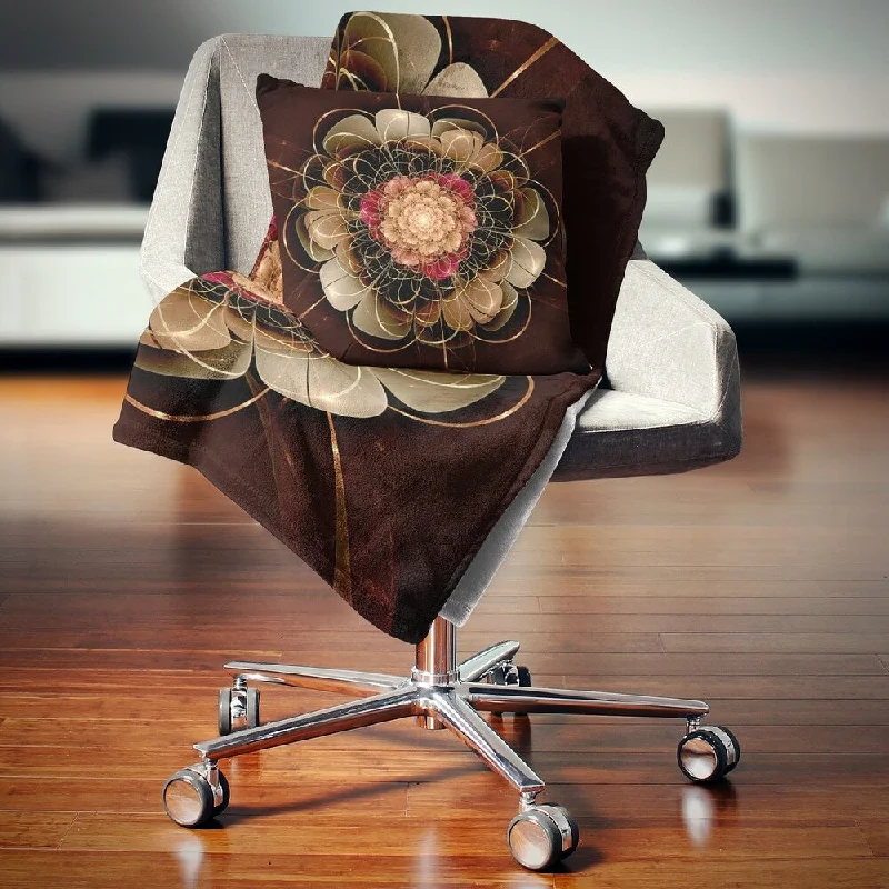 Linen blankets with a rustic and textured lookLinen blankets with a rustic and textured lookDesignart 'Dark Gold Red Fractal Flower Pattern' Floral Throw Blanket Linen blankets with a rustic and textured lookLinen blankets with a rustic and textured lookDesignart 'Dark Gold Red Fractal Flower Pattern' Floral Throw Blanket