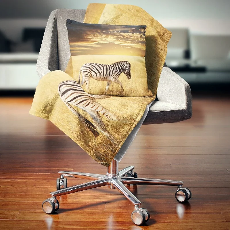 Silk blankets with a smooth and elegant touchSilk blankets with a smooth and elegant touchDesignart 'Solitary Zebra Walking in Grassland' African Throw Blanket Silk blankets with a smooth and elegant touchSilk blankets with a smooth and elegant touchDesignart 'Solitary Zebra Walking in Grassland' African Throw Blanket
