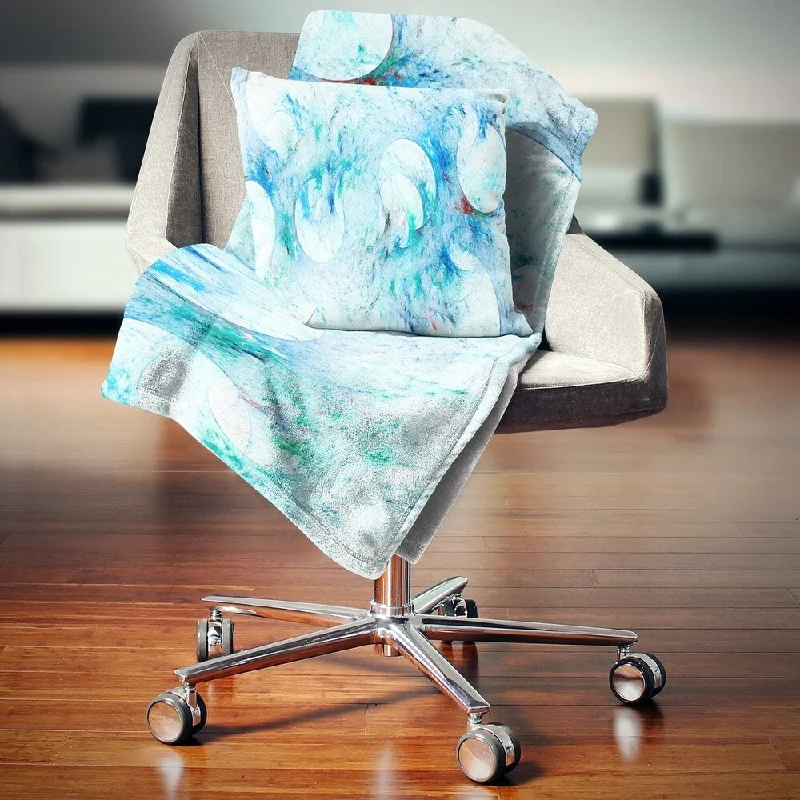 Queen - size blankets for standard - sized bedsQueen - size blankets for standard - sized bedsDesignart 'Blue White Fractal Glass Texture' Abstract Throw Blanket Queen - size blankets for standard - sized bedsQueen - size blankets for standard - sized bedsDesignart 'Blue White Fractal Glass Texture' Abstract Throw Blanket