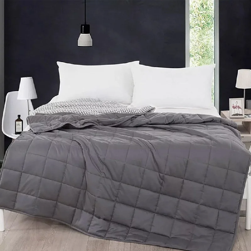 King - size blankets to cover large beds comfortablyKing - size blankets to cover large beds comfortably12lbs Weighted Blankets 100% Cotton Glass Beads Filler Grey King - size blankets to cover large beds comfortablyKing - size blankets to cover large beds comfortably12lbs Weighted Blankets 100% Cotton Glass Beads Filler Grey