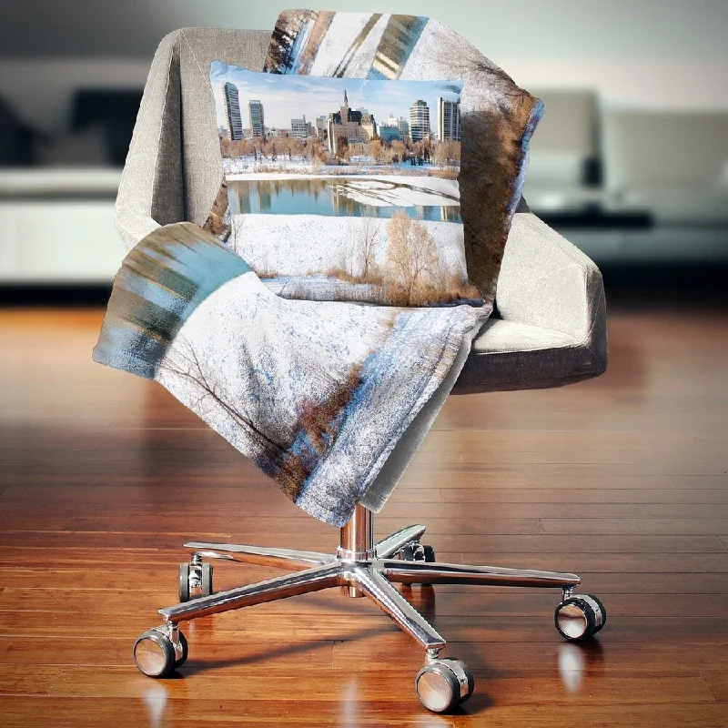 Rayon from bamboo blankets for a silky and breathable feelRayon from bamboo blankets for a silky and breathable feelDesignart 'City of Saskatoon Winter Panoramic' Landscape Fleece Throw Blanket Rayon from bamboo blankets for a silky and breathable feelRayon from bamboo blankets for a silky and breathable feelDesignart 'City of Saskatoon Winter Panoramic' Landscape Fleece Throw Blanket