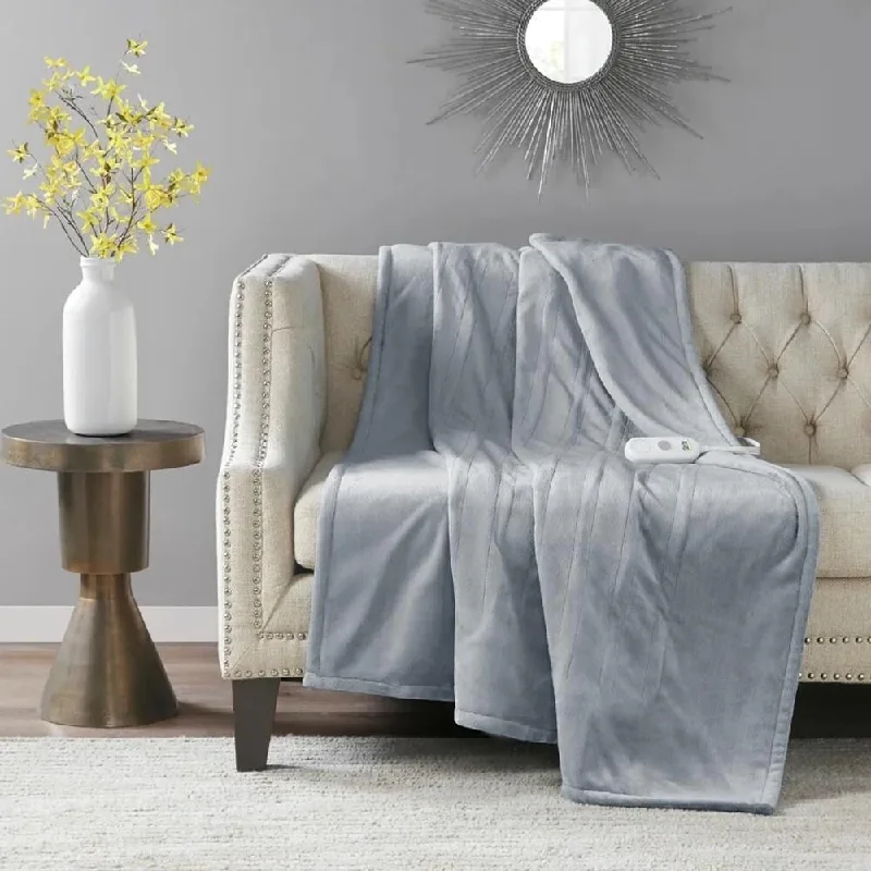 King - size blankets to cover large beds comfortablyKing - size blankets to cover large beds comfortably50" x 60" Heated Throw Electric Blanket Light Grey King - size blankets to cover large beds comfortablyKing - size blankets to cover large beds comfortably50" x 60" Heated Throw Electric Blanket Light Grey