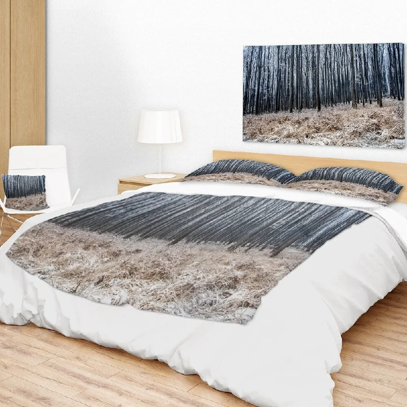 Silk blankets with a smooth and elegant touchSilk blankets with a smooth and elegant touchDesignart 'Moody Cold Forest with Thick Woods' Forest Throw Blanket Silk blankets with a smooth and elegant touchSilk blankets with a smooth and elegant touchDesignart 'Moody Cold Forest with Thick Woods' Forest Throw Blanket