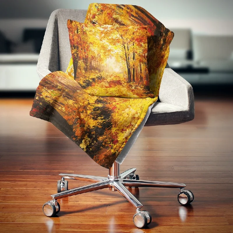 Queen - size blankets for standard - sized bedsQueen - size blankets for standard - sized bedsDesignart 'Yellow Autumn Forest' Landscape Fleece Throw Blanket Queen - size blankets for standard - sized bedsQueen - size blankets for standard - sized bedsDesignart 'Yellow Autumn Forest' Landscape Fleece Throw Blanket