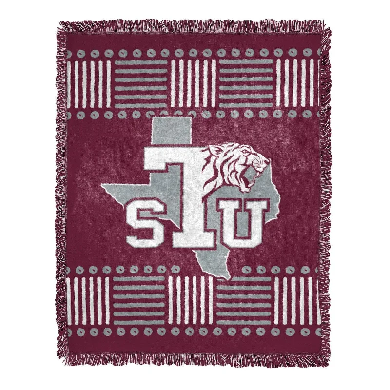 Chenille blankets with a thick and fuzzy textureChenille blankets with a thick and fuzzy textureCOL 019 Texas Southern Homage Jacquard Throw,46"x60" Chenille blankets with a thick and fuzzy textureChenille blankets with a thick and fuzzy textureCOL 019 Texas Southern Homage Jacquard Throw,46"x60"