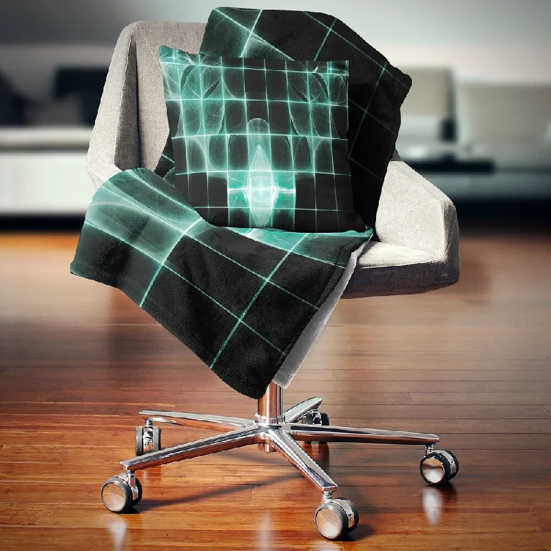 Rayon from bamboo blankets for a silky and breathable feelRayon from bamboo blankets for a silky and breathable feelDesignart 'Blue Bat on Rader Screen' Abstract Throw Blanket Rayon from bamboo blankets for a silky and breathable feelRayon from bamboo blankets for a silky and breathable feelDesignart 'Blue Bat on Rader Screen' Abstract Throw Blanket