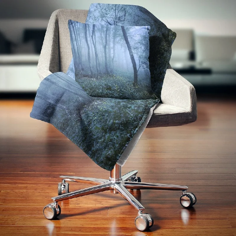 Fleece blankets for a cozy and plush textureFleece blankets for a cozy and plush textureDesignart 'Trail Through Blue Fall Forest' Landscape Photo Throw Blanket Fleece blankets for a cozy and plush textureFleece blankets for a cozy and plush textureDesignart 'Trail Through Blue Fall Forest' Landscape Photo Throw Blanket
