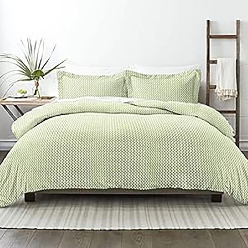 Recycled polyester blankets for an eco - conscious optionRecycled polyester blankets for an eco - conscious option3pc Twin/TwinXL Premium Puffed Chevron Duvet Cover Set Sage Recycled polyester blankets for an eco - conscious optionRecycled polyester blankets for an eco - conscious option3pc Twin/TwinXL Premium Puffed Chevron Duvet Cover Set Sage