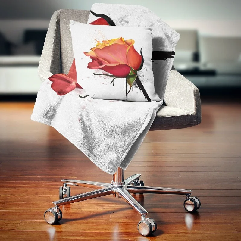 Queen - size blankets for standard - sized bedsQueen - size blankets for standard - sized bedsDesignart 'Isolated Red Rose Watercolor Sketch' Floral Throw Blanket Queen - size blankets for standard - sized bedsQueen - size blankets for standard - sized bedsDesignart 'Isolated Red Rose Watercolor Sketch' Floral Throw Blanket