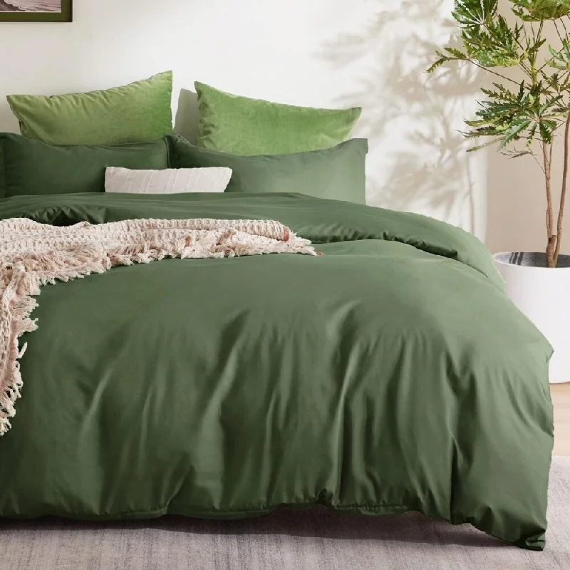Recycled polyester blankets for an eco - conscious optionRecycled polyester blankets for an eco - conscious option3pc Queen Size Duvet Cover Soft Brushed Microfiber Olive Green Recycled polyester blankets for an eco - conscious optionRecycled polyester blankets for an eco - conscious option3pc Queen Size Duvet Cover Soft Brushed Microfiber Olive Green