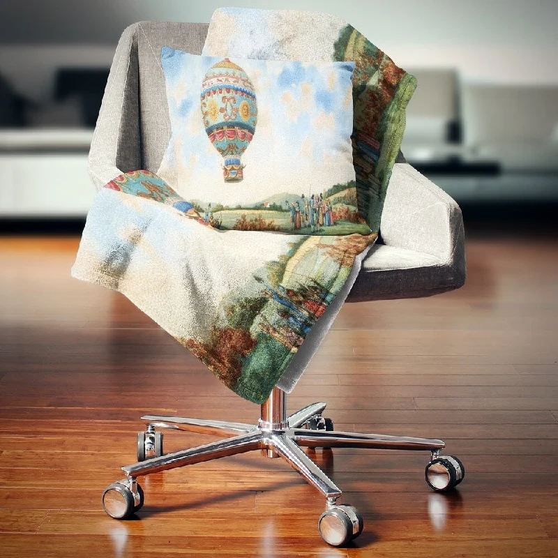 Linen blankets with a rustic and textured lookLinen blankets with a rustic and textured lookDesignart 'Hot Air Balloon Illustration' Abstract Throw Blanket Linen blankets with a rustic and textured lookLinen blankets with a rustic and textured lookDesignart 'Hot Air Balloon Illustration' Abstract Throw Blanket