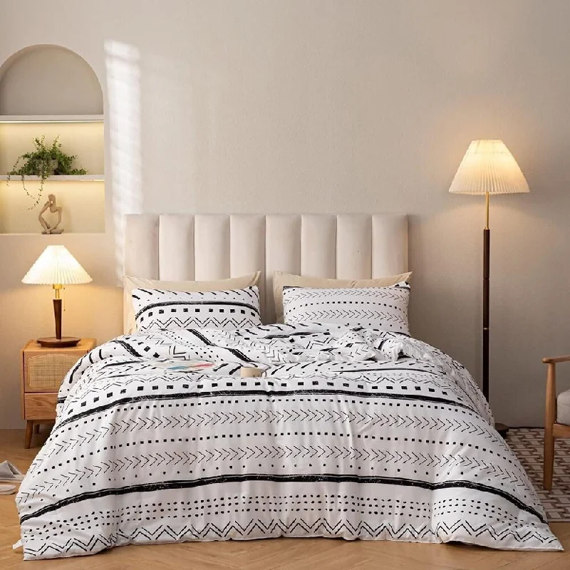 Recycled polyester blankets for an eco - conscious optionRecycled polyester blankets for an eco - conscious optionQueen Size Bedding Sets Microfiber Pattern Boho White Recycled polyester blankets for an eco - conscious optionRecycled polyester blankets for an eco - conscious optionQueen Size Bedding Sets Microfiber Pattern Boho White