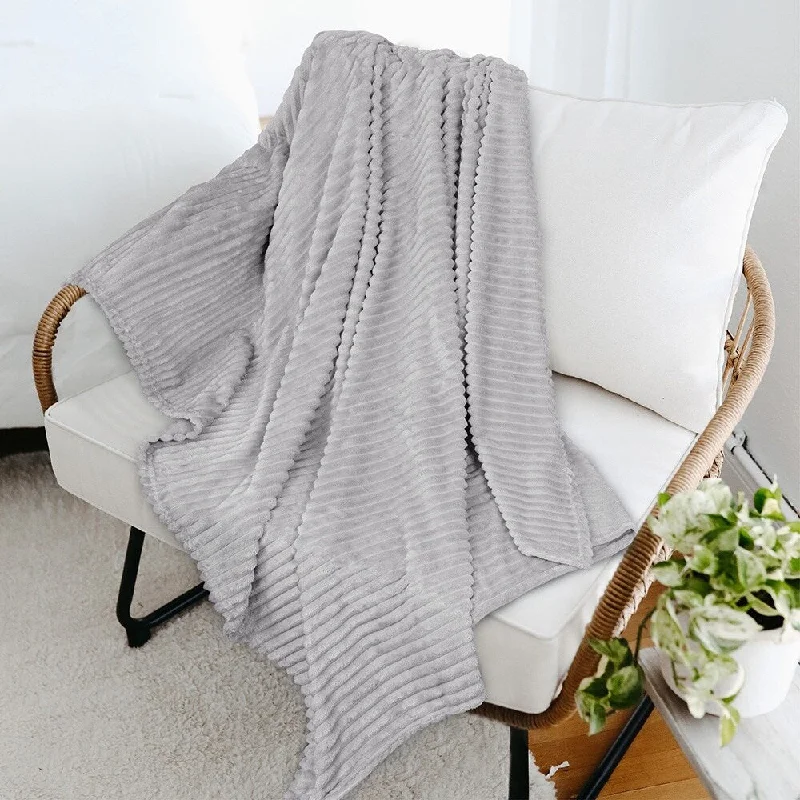 King - size blankets to cover large beds comfortablyKing - size blankets to cover large beds comfortably90" x 108" Throw Stripe Flannel Fleece Blanket Light Grey King - size blankets to cover large beds comfortablyKing - size blankets to cover large beds comfortably90" x 108" Throw Stripe Flannel Fleece Blanket Light Grey