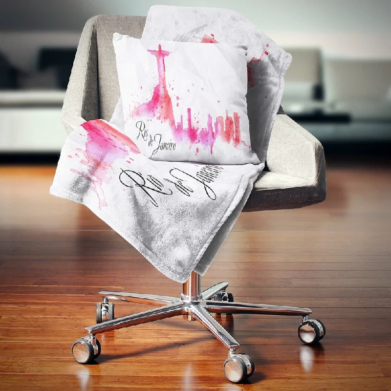 Cotton blankets for breathability and a lightweight feelCotton blankets for breathability and a lightweight feelDesignart 'Rio de Janeiro Red Silhouette' Cityscape Painting Throw Blanket Cotton blankets for breathability and a lightweight feelCotton blankets for breathability and a lightweight feelDesignart 'Rio de Janeiro Red Silhouette' Cityscape Painting Throw Blanket