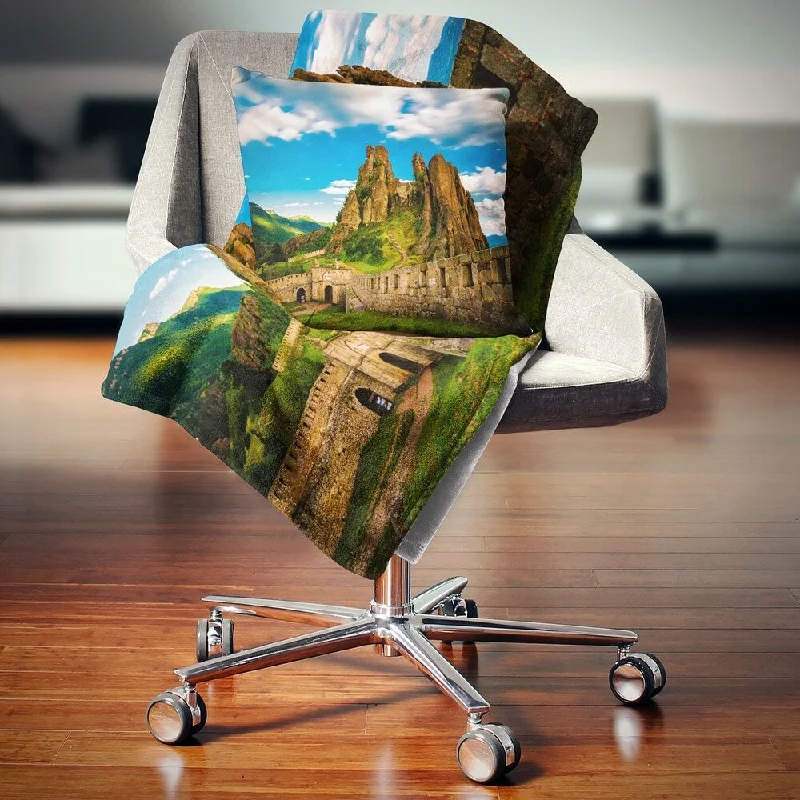 Recycled polyester blankets for an eco - conscious optionRecycled polyester blankets for an eco - conscious optionDesignart 'Belogradchik Fortress and Cliffs Bulgaria' Landscape Fleece Throw Blanket Recycled polyester blankets for an eco - conscious optionRecycled polyester blankets for an eco - conscious optionDesignart 'Belogradchik Fortress and Cliffs Bulgaria' Landscape Fleece Throw Blanket