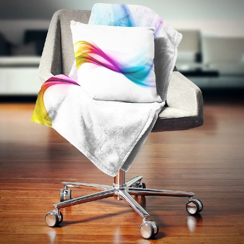 Chenille blankets with a thick and fuzzy textureChenille blankets with a thick and fuzzy textureDesignart 'Rainbow Abstract Pattern' Abstract Throw Blanket Chenille blankets with a thick and fuzzy textureChenille blankets with a thick and fuzzy textureDesignart 'Rainbow Abstract Pattern' Abstract Throw Blanket