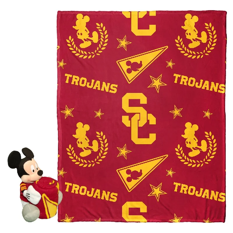 Cotton blankets for breathability and a lightweight feelCotton blankets for breathability and a lightweight feelCOL - COB 312 USC Pennant Mickey Hugger Pillow & Silk Touch Throw Set Cotton blankets for breathability and a lightweight feelCotton blankets for breathability and a lightweight feelCOL - COB 312 USC Pennant Mickey Hugger Pillow & Silk Touch Throw Set