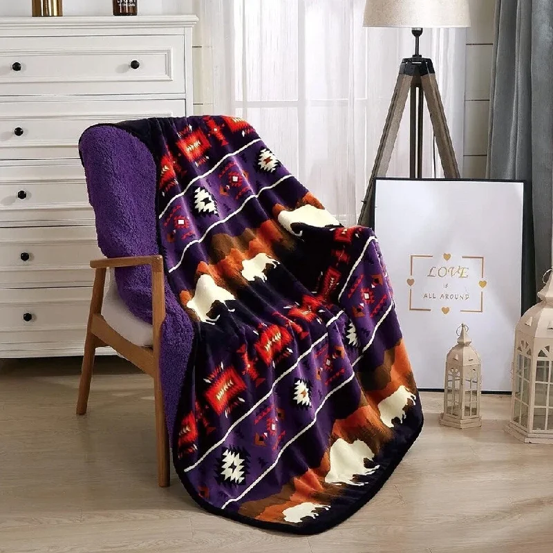 Acrylic blankets for a soft and affordable alternativeAcrylic blankets for a soft and affordable alternative50" x 60" Rustic Bison Sherpa Throw Purple Acrylic blankets for a soft and affordable alternativeAcrylic blankets for a soft and affordable alternative50" x 60" Rustic Bison Sherpa Throw Purple