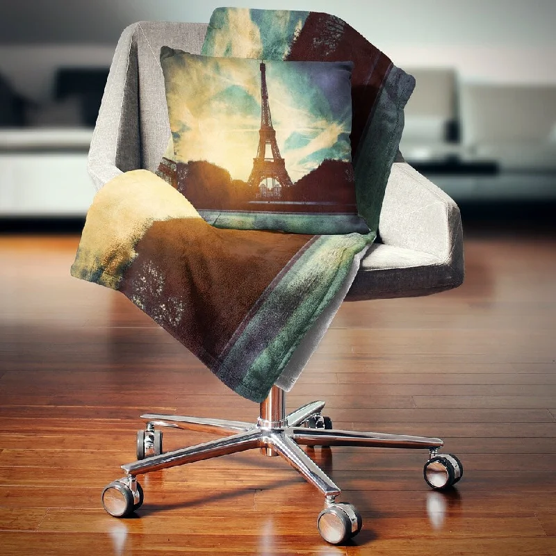 King - size blankets to cover large beds comfortablyKing - size blankets to cover large beds comfortablyDesignart 'Paris Eiffel TowerRetro Style' Cityscape Throw Blanket King - size blankets to cover large beds comfortablyKing - size blankets to cover large beds comfortablyDesignart 'Paris Eiffel TowerRetro Style' Cityscape Throw Blanket