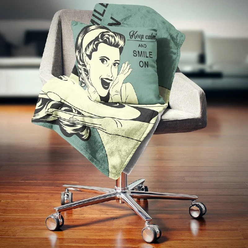 Fleece blankets for a cozy and plush textureFleece blankets for a cozy and plush textureDesignart 'Pop Art Retro Woman' Abstract Portrait Throw Blanket Fleece blankets for a cozy and plush textureFleece blankets for a cozy and plush textureDesignart 'Pop Art Retro Woman' Abstract Portrait Throw Blanket