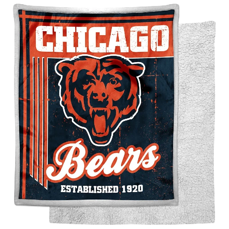 Microfiber blankets that are durable and easy to care forMicrofiber blankets that are durable and easy to care forNFL 192 Bears New School Mink Sherpa