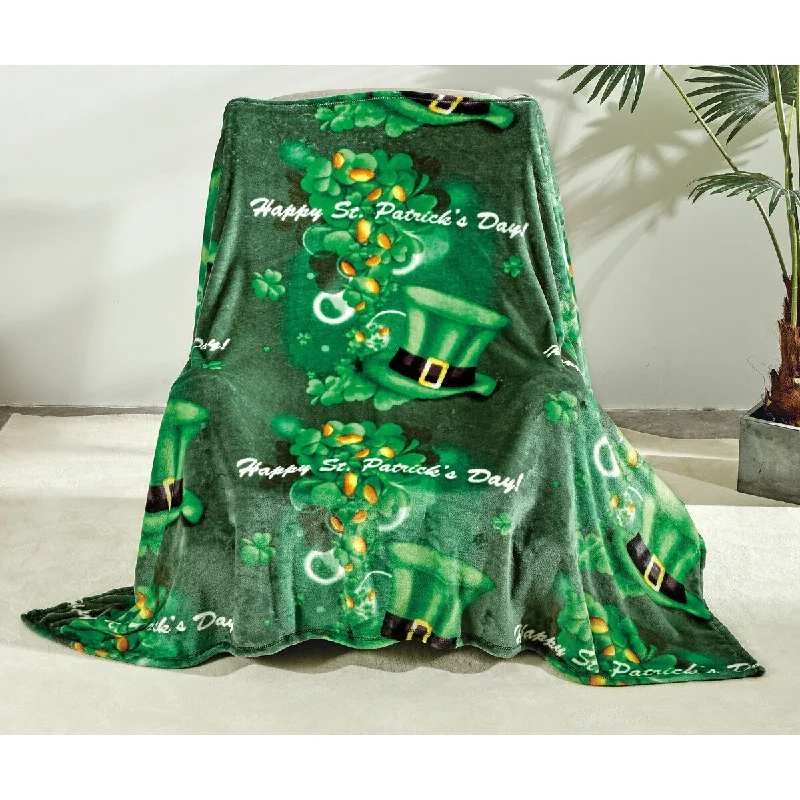 Queen - size blankets for standard - sized bedsQueen - size blankets for standard - sized bedsSt. Patrick's Day Micro plush Decorative 50" X 70" Throw Blanket Queen - size blankets for standard - sized bedsQueen - size blankets for standard - sized bedsSt. Patrick's Day Micro plush Decorative 50" X 70" Throw Blanket