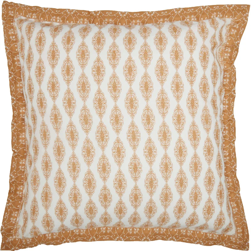 Firm Pillows for Side SleepersAvani Gold Fabric Euro Sham 26x26