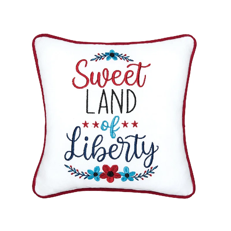 Round Pillows for Boho-Style InteriorsSweet Land of Liberty Mini Pillow