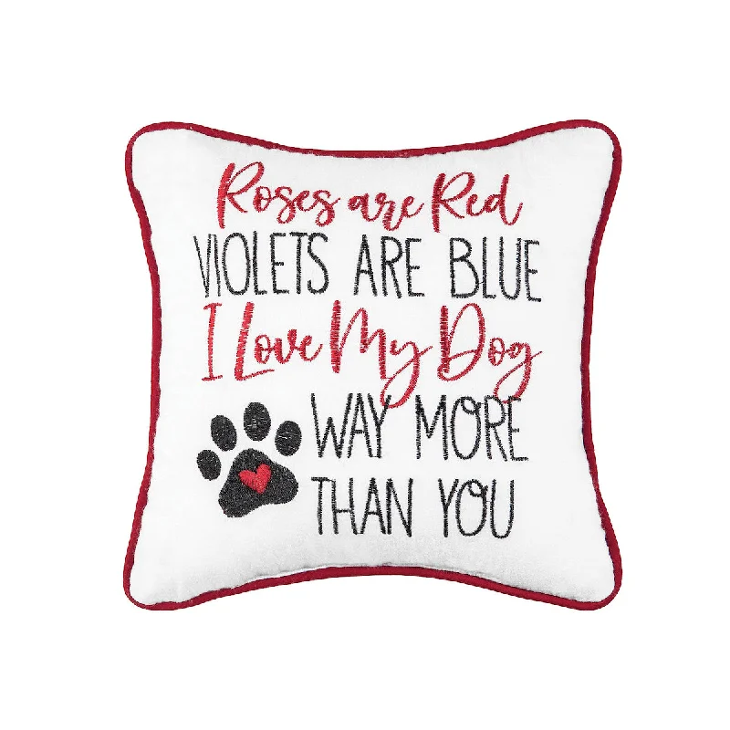 Soft and Fluffy Pillows for Bedroom ComfortLove My Dog More Mini Pillow
