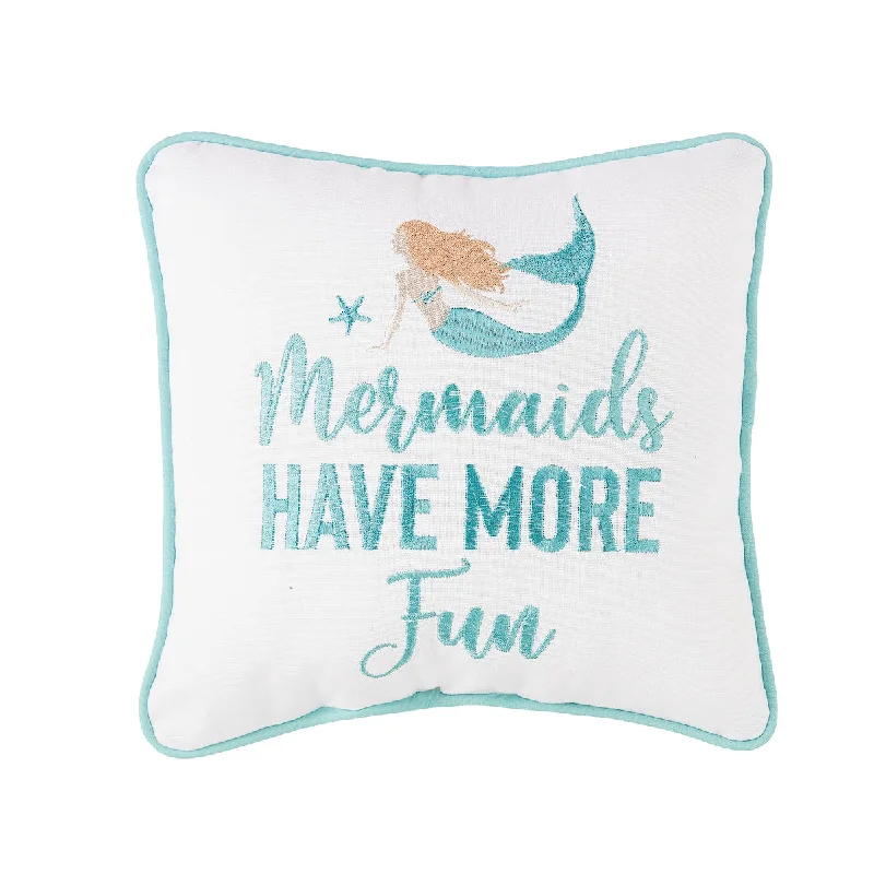 Soft and Fluffy Pillows for Bedroom ComfortMermaids Have More Fun Mini Pillow