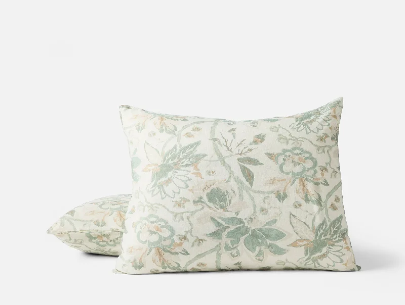 Velvet Pillows for a Touch of EleganceSea Bloom Print Sham