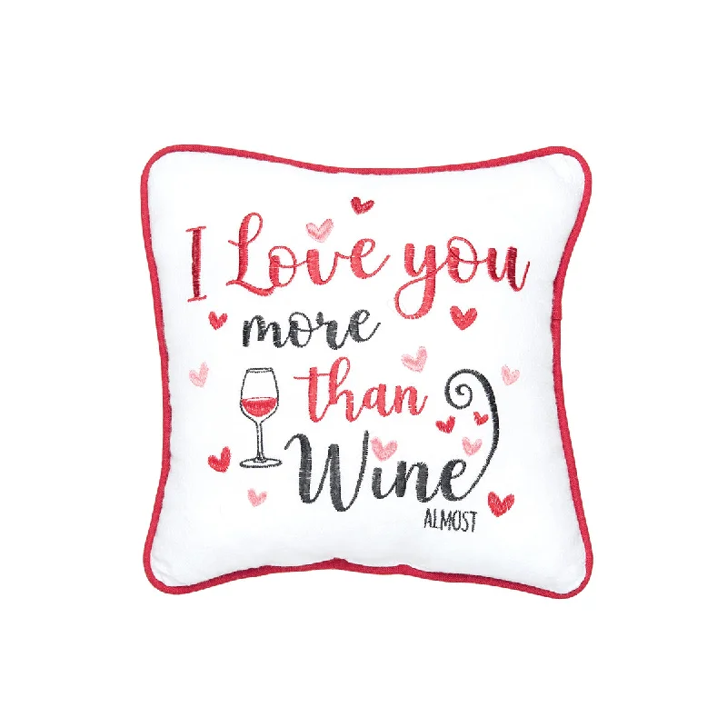 Round Pillows for Boho-Style InteriorsMore Than Wine Mini Pillow