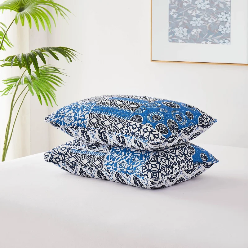 Decorative Pillows for Living Room MakeoverGlobal Patch Quilted Sham Covers