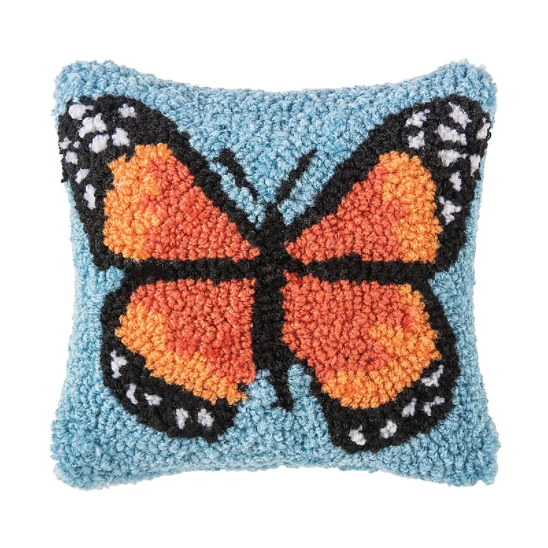 Lumbar Support Pillows for Car SeatsMonarch Butterfly Hooked Mini Pillow