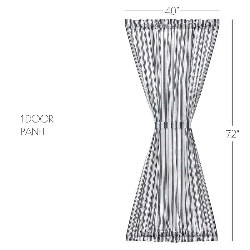 Bed skirts with a ruffled tiered designSawyer Mill Black Ticking Stripe Door Panel 72x40 Bed skirts with a ruffled tiered designSawyer Mill Black Ticking Stripe Door Panel 72x40