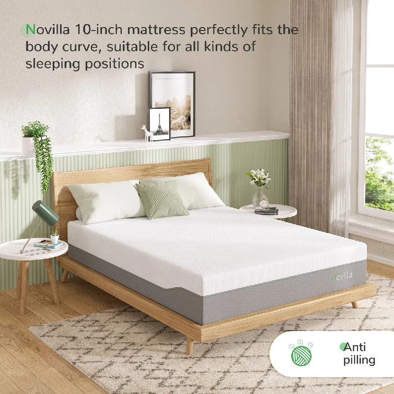 Polyester - foam mattresses for budget - friendly optionsNovilla 12-inch Medium Cooling Gel Memory Foam Mattress Polyester - foam mattresses for budget - friendly optionsNovilla 12-inch Medium Cooling Gel Memory Foam Mattress