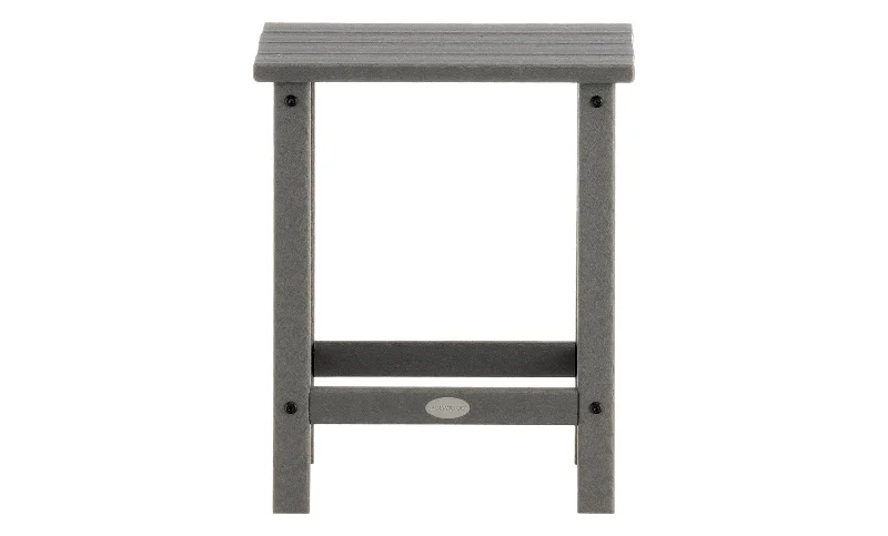 Queen - size mattresses for couples and standard bedroomsPolywood Long Island Gray Side Table