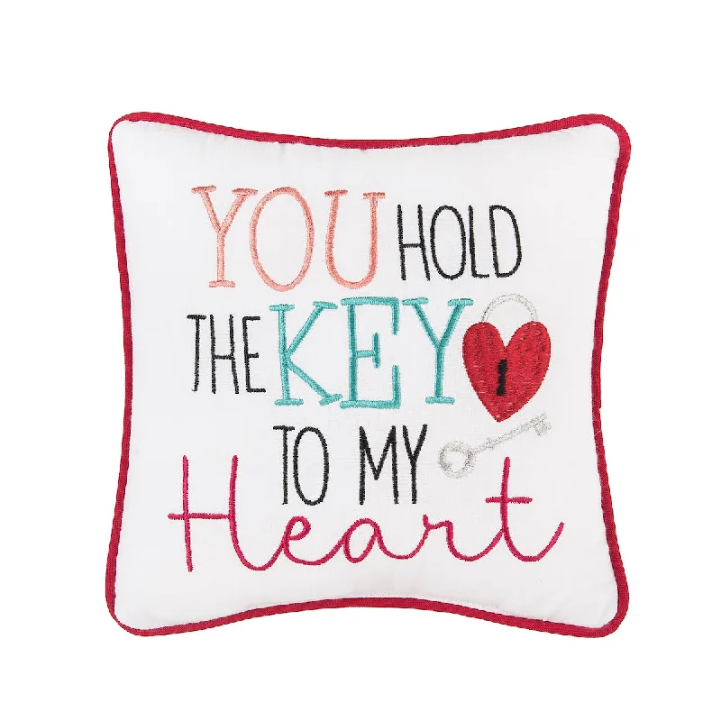 Adjustable Pillows for Customized ComfortKey To My Heart Mini Pillow