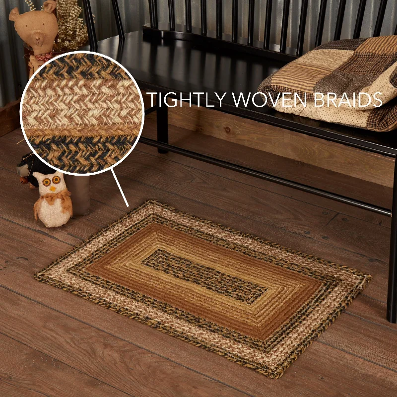 Bed skirts with a country - style patternKettle Grove Jute Rug Rect w/ Pad 20x30