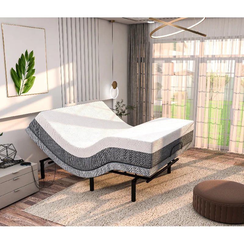 Innerspring mattresses with coil counts for supportRenanim Adjustable Bed Frame with Medium Gel Memory Foam Mattress, Dual Massage, USB Ports, App, Remote Innerspring mattresses with coil counts for supportRenanim Adjustable Bed Frame with Medium Gel Memory Foam Mattress, Dual Massage, USB Ports, App, Remote