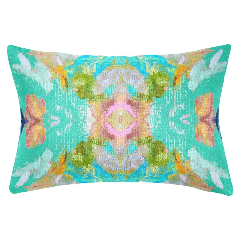 Pregnancy Pillows for Expectant MothersStained Glass Turquoise 14x20 Pillow
