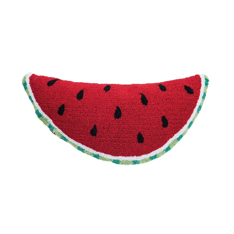 Round Pillows for Boho-Style InteriorsWatermelon Slice Shaped Pillow