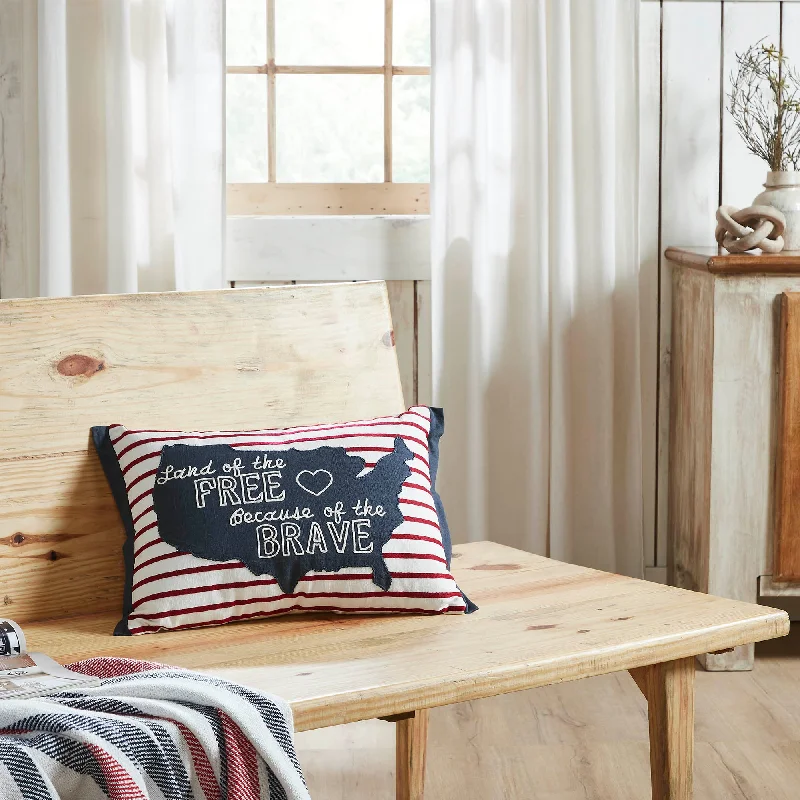 Firm Pillows for Side SleepersLand Of The Free Because Of The Brave America Pillow