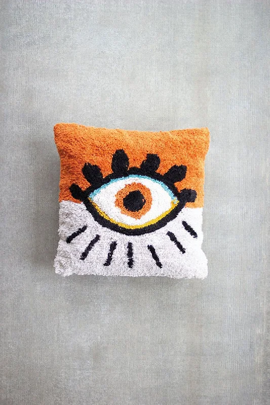 Down Alternative Pillows for Ethical ChoicesKalalou NES1075 Tufted Throw Pillow - Eye Down Alternative Pillows for Ethical ChoicesKalalou NES1075 Tufted Throw Pillow - Eye