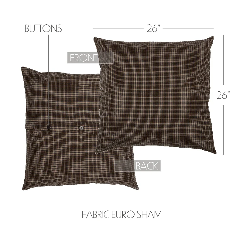 Bed skirts with a modern art - inspired printKettle Grove Euro Sham Fabric 26x26