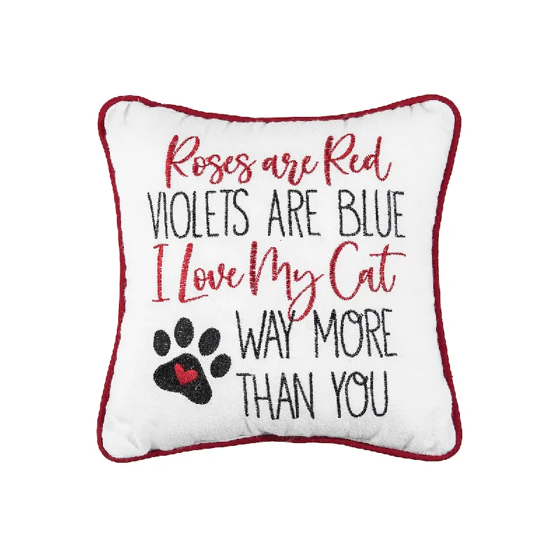 Bolster Pillows for Sofa DecorationLove My Cat More Mini Pillow