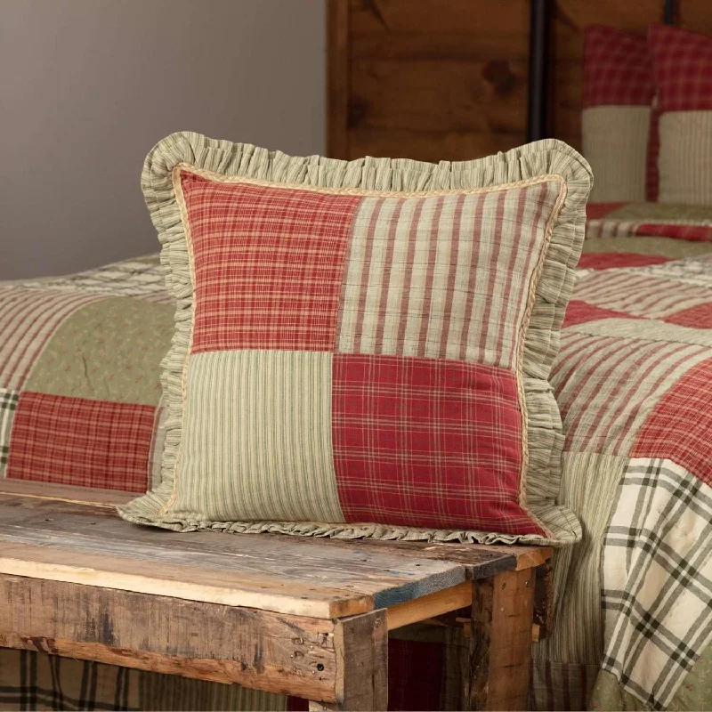 Hypoallergenic Pillows for Allergy SufferersPrairie Winds Patchwork Pillow 18x18